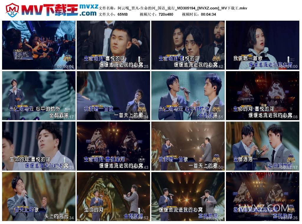 阿云嘎_贾凡-生命的河_国语_流行_MD305194